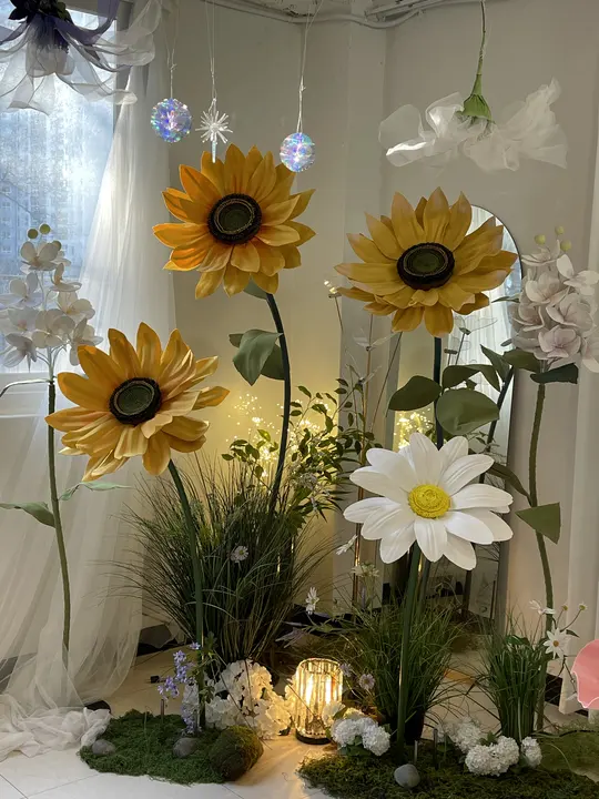 대형 해바라기 페이퍼플라워
